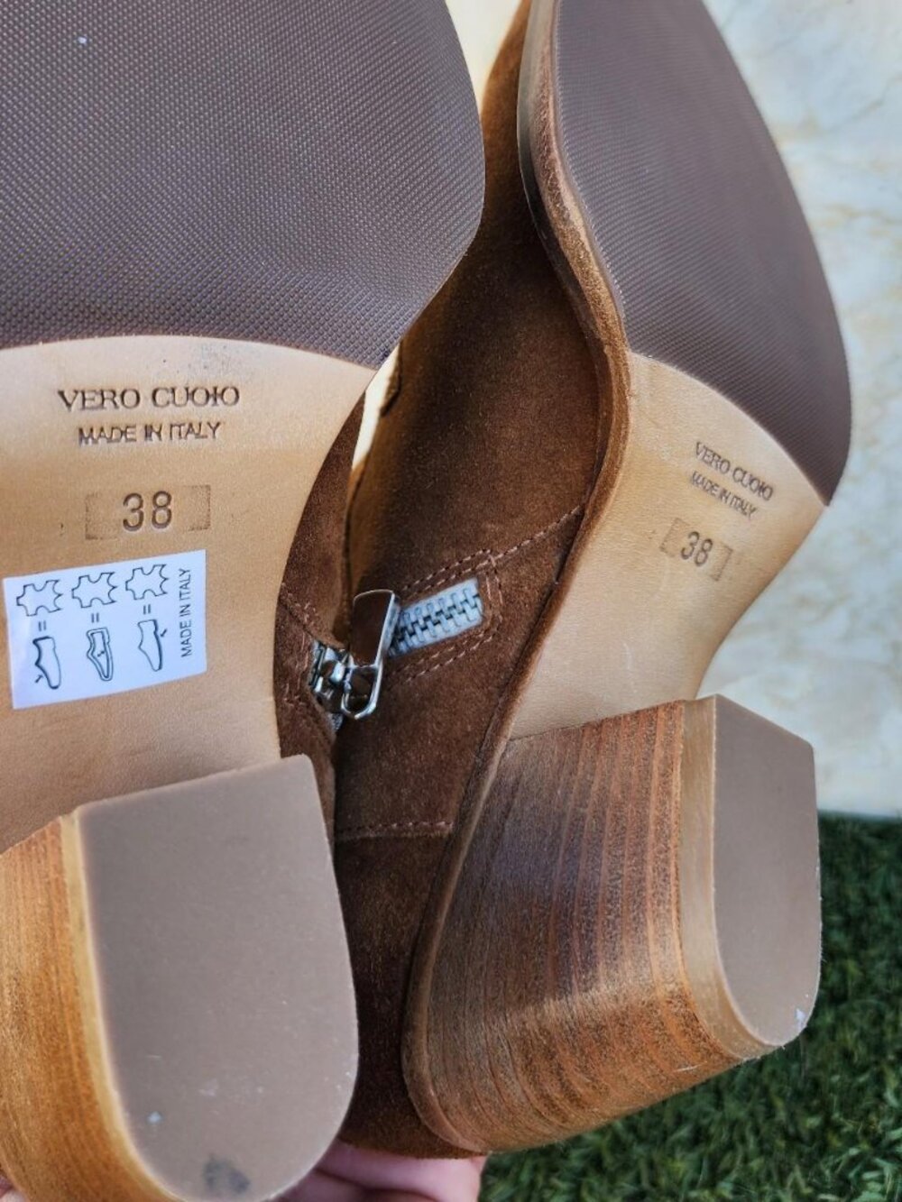 Women's Brown and Tan Boots - Picture 6 of 8